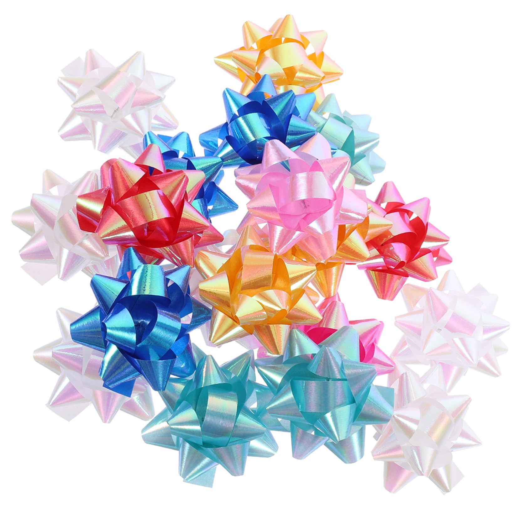 Didiseaon Fiocchi Natale Regali 350 Pezzi Archi di Tiro del Cesto Confezione di Natale Fiocco da Natalizio Fiocchi da Tirare per Le Vacanze Fiocchi Nastro Albero Decorativo Bambino Metallo