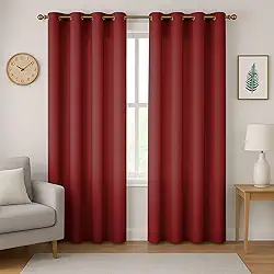 Cortina Tecido Oxford Sala Quarto Janela 3,00 X 1,80m Altura (BORDO)