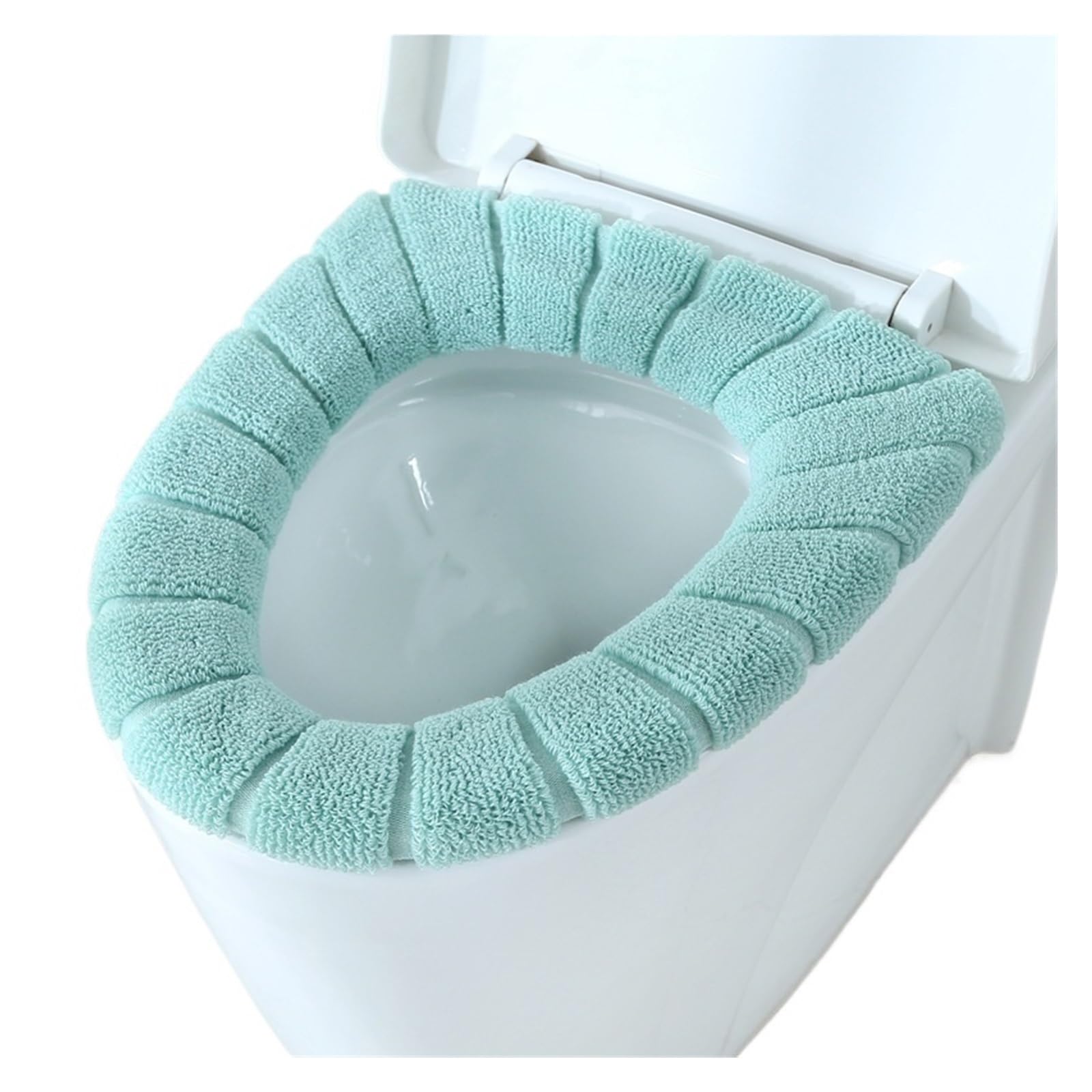 MZSKLW Padded Toilet Seat Thicken Toilet Seat Cover Mat Winter Warm Soft Washable Closestool Case Lid Pad Bidet Bathroom Accessories(Color-E)