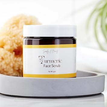 Exfoliating Face Scrub (Turmeric, 4 oz)
