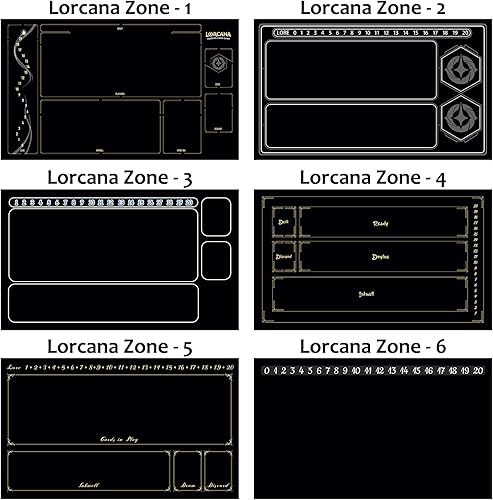 Miniatura 3 de Lorcana Powerline TCG - Alfombra de juego antideslizante de 24 x 14 pulgadas, con bolsa de alfombrilla y borde cosido, sin zona de juego, GFA