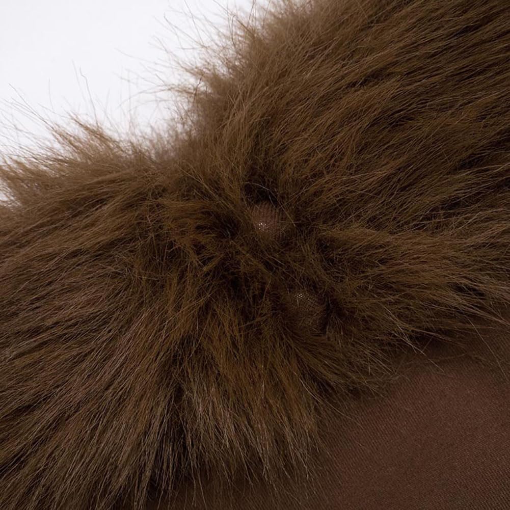 Women's Halter Neck Crop Tops Sexy Backless Faux Fur Vest Sleeveless Feather Fuzzy Tank Shaggy Waistcoat Cape Club Rave - Image 4