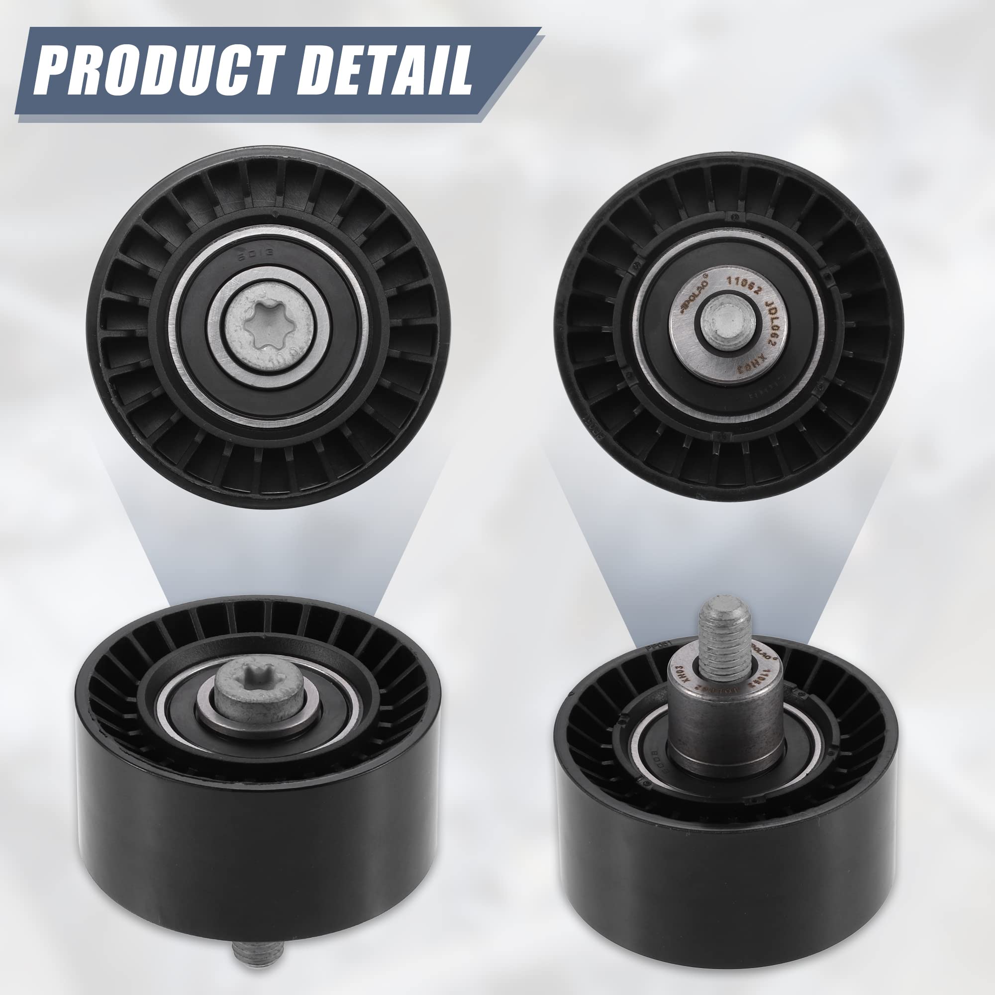 Amazon.com: X AUTOHAUX 11288604267 Car Accessory Drive Belt Idler  