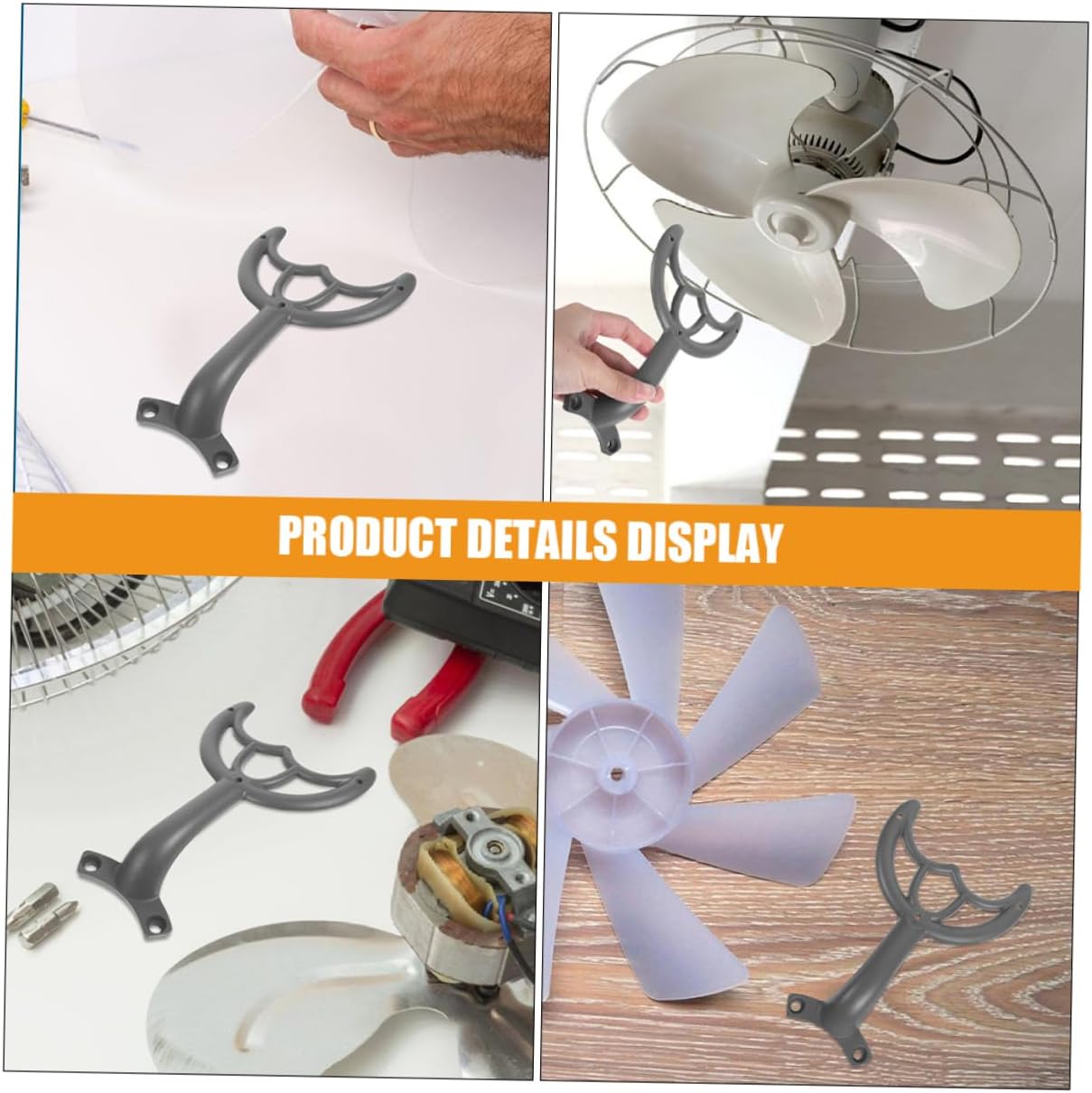 DOITOOL 5 Pcs Fan Support Rod Ceiling Fan Blades Replacement Ceiling Fan Parts Fan Arm Ceiling Fan Brackets Replacement Ceiling Fan Blades Zinc Alloy