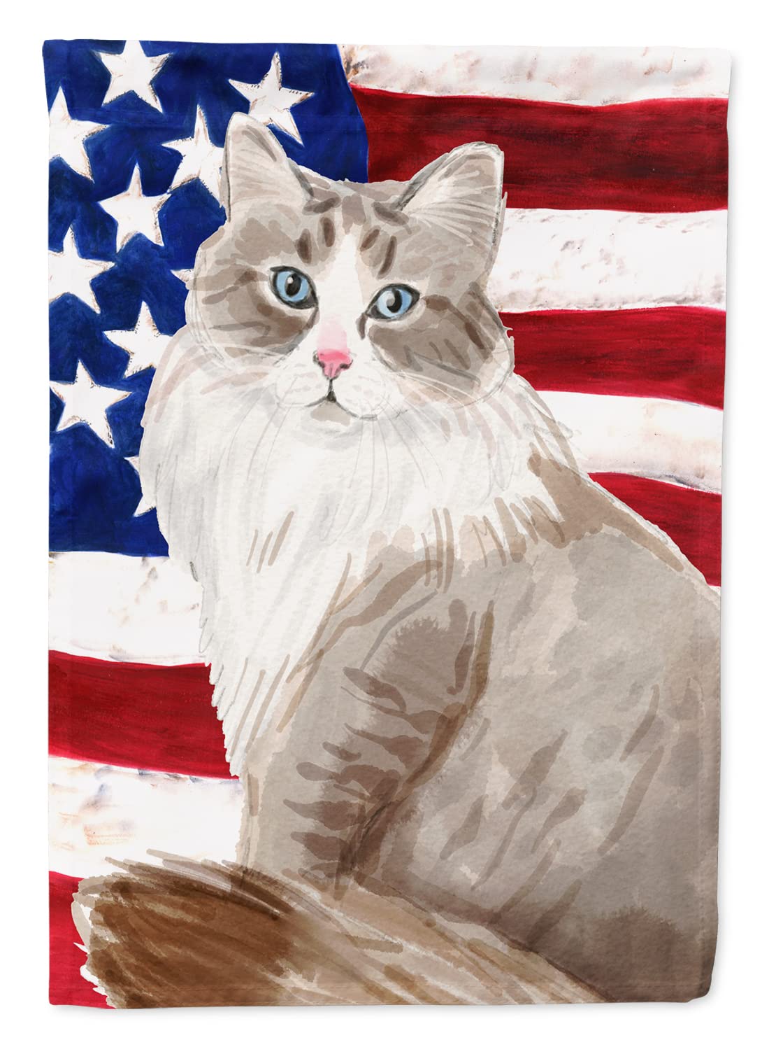 Siberian American Flag Caroline's Treasures CK3040CHF grand drapeau de maison multicolore