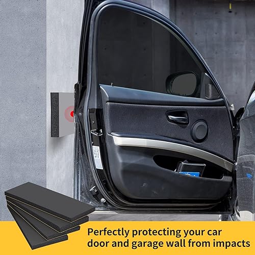 Miniatura 4 de Protector de pared de garaje, paquete de 4 protectores de puerta de automóvil para puertas de automóvil, anticolisión, impermeable, inflamación,