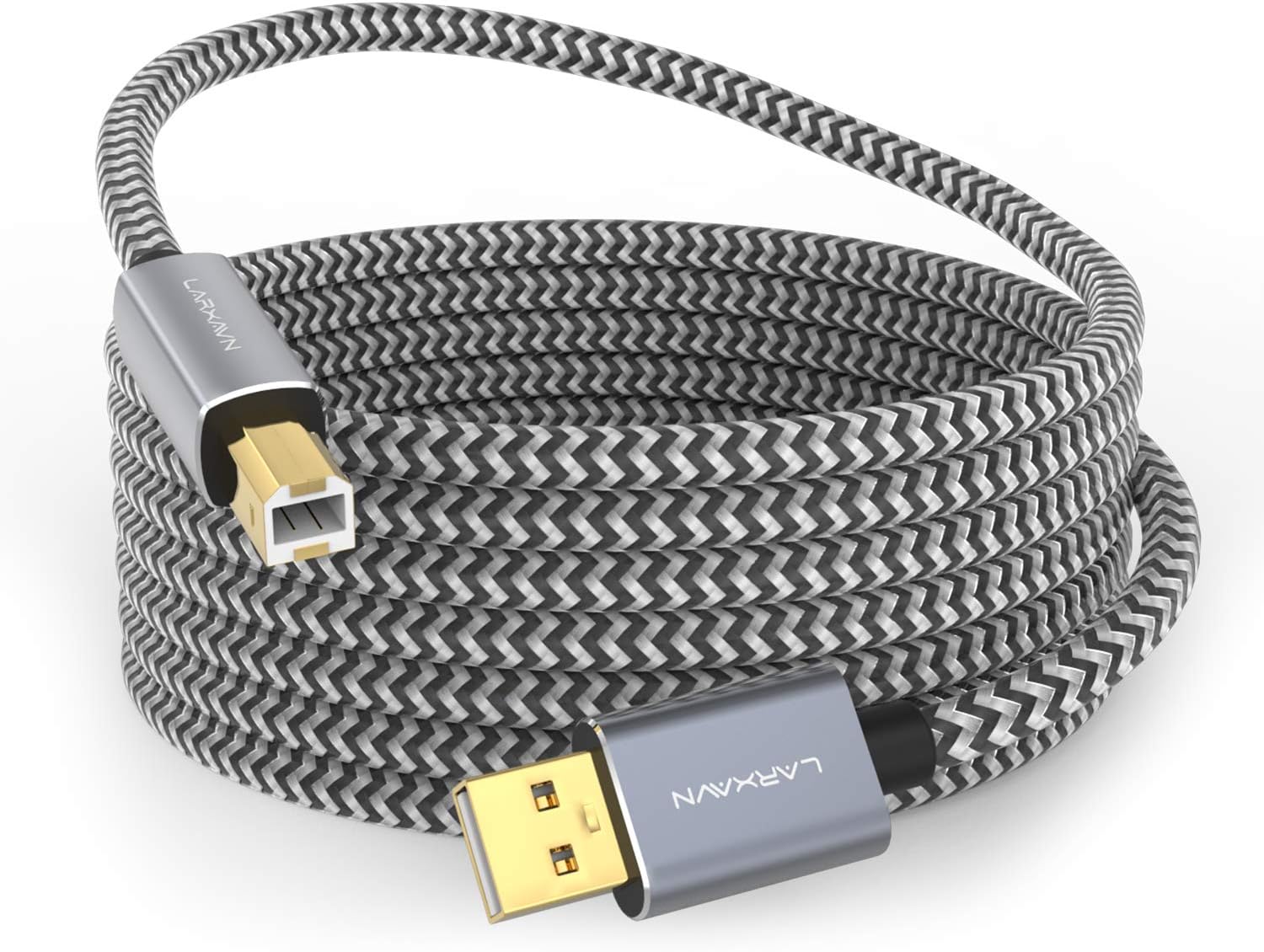 USB Printer Cable 25 Foot: USB 2.0 Type A Male to B Male Printer Cord High Speed for HP, Canon, Epson, Dell, Brother, Lexmark, Xerox, Samsung etc
