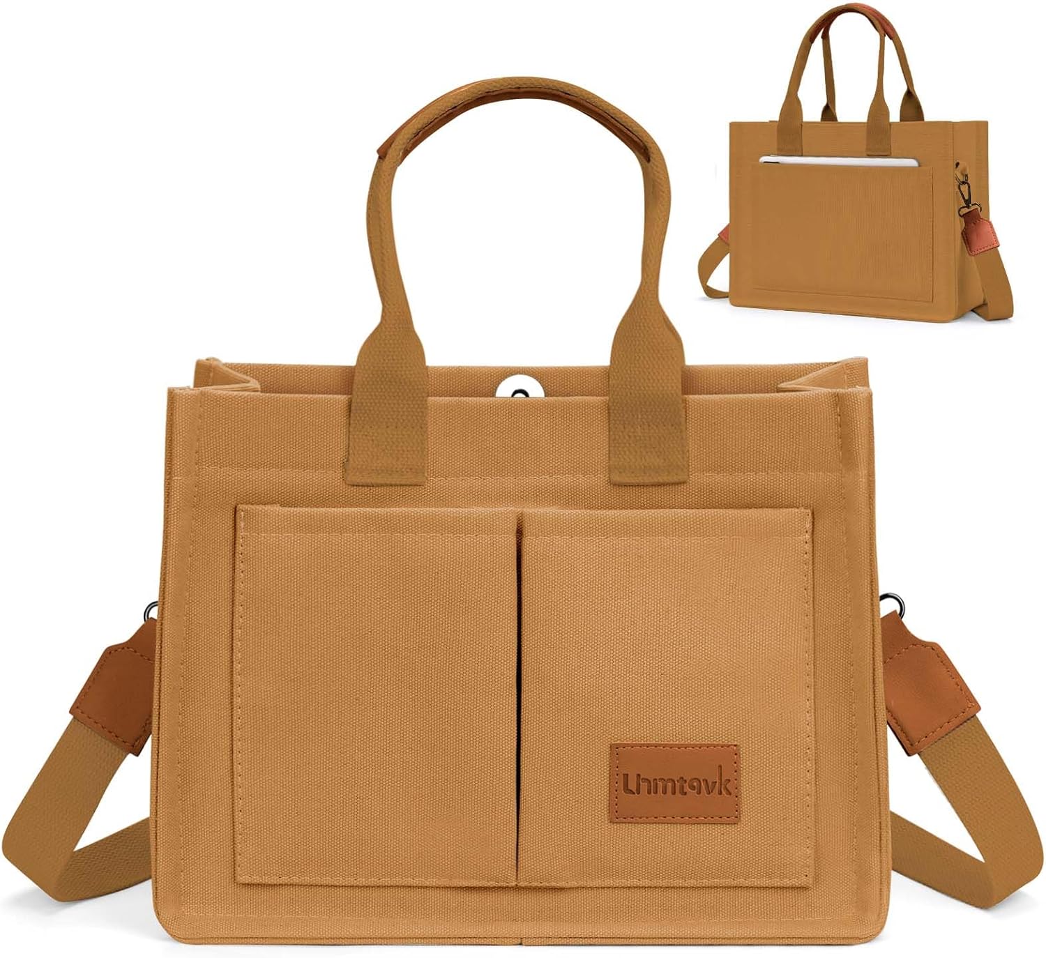 LHMTQVK Canvas Tote Bag for Women, Large Work Purses Bible Tote