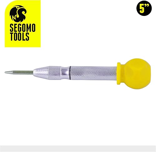 Miniatura 2 de Segomo Tools Punzón central automático de acero S2 de precisión de 5 pulgadas (58-60) | Herramienta de punzonado | Punzón central con resorte |
