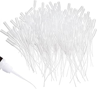 ZEAYEA 1000 Pcs Glue Micro-Tips, Plastic Glue Bottle Extender Tips, Glue Extender Precision Applicator, CA Glue Applicator for Arts Crafts Hobby Projects, Lab Dispensing, Adhesive Dispensers