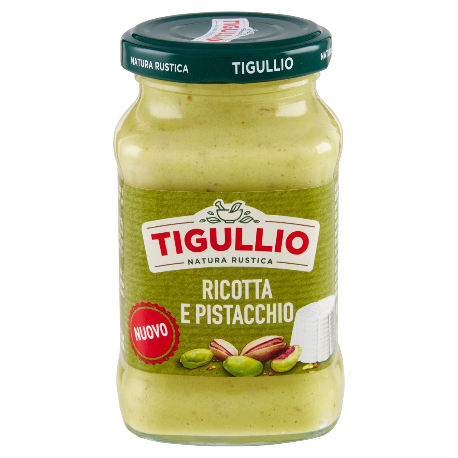 Star Tigullio GranPesto Pesto Ricotta e pistacchio, pesto à la ricotta et aux pistaches, 12 x 185 g de sauce + Italian gourmet polpa 400 g