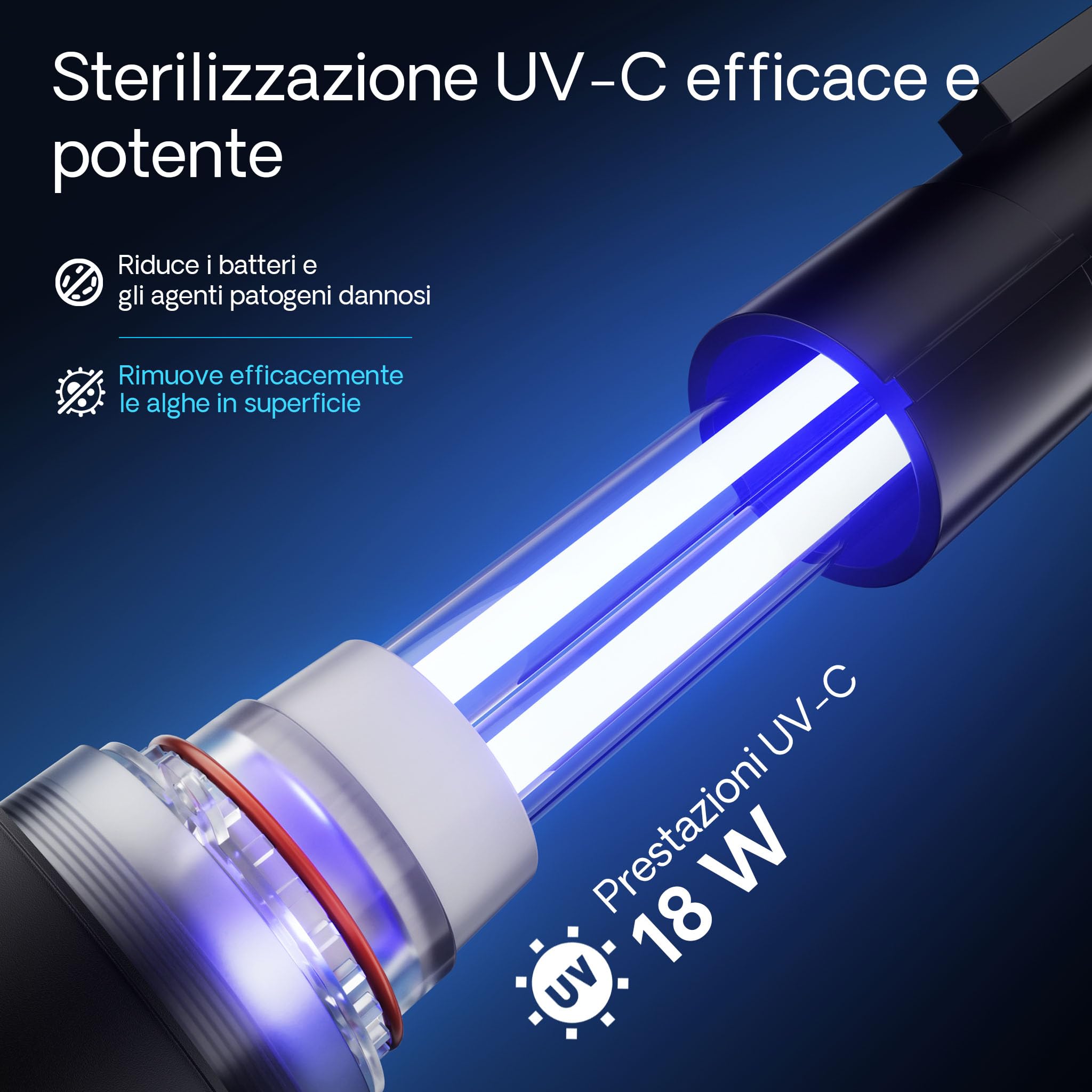 SunSun CPF-500 Filtro a pressione con UVC 18 W e chiarificatore per laghetti fino a 30.000l d’acqua