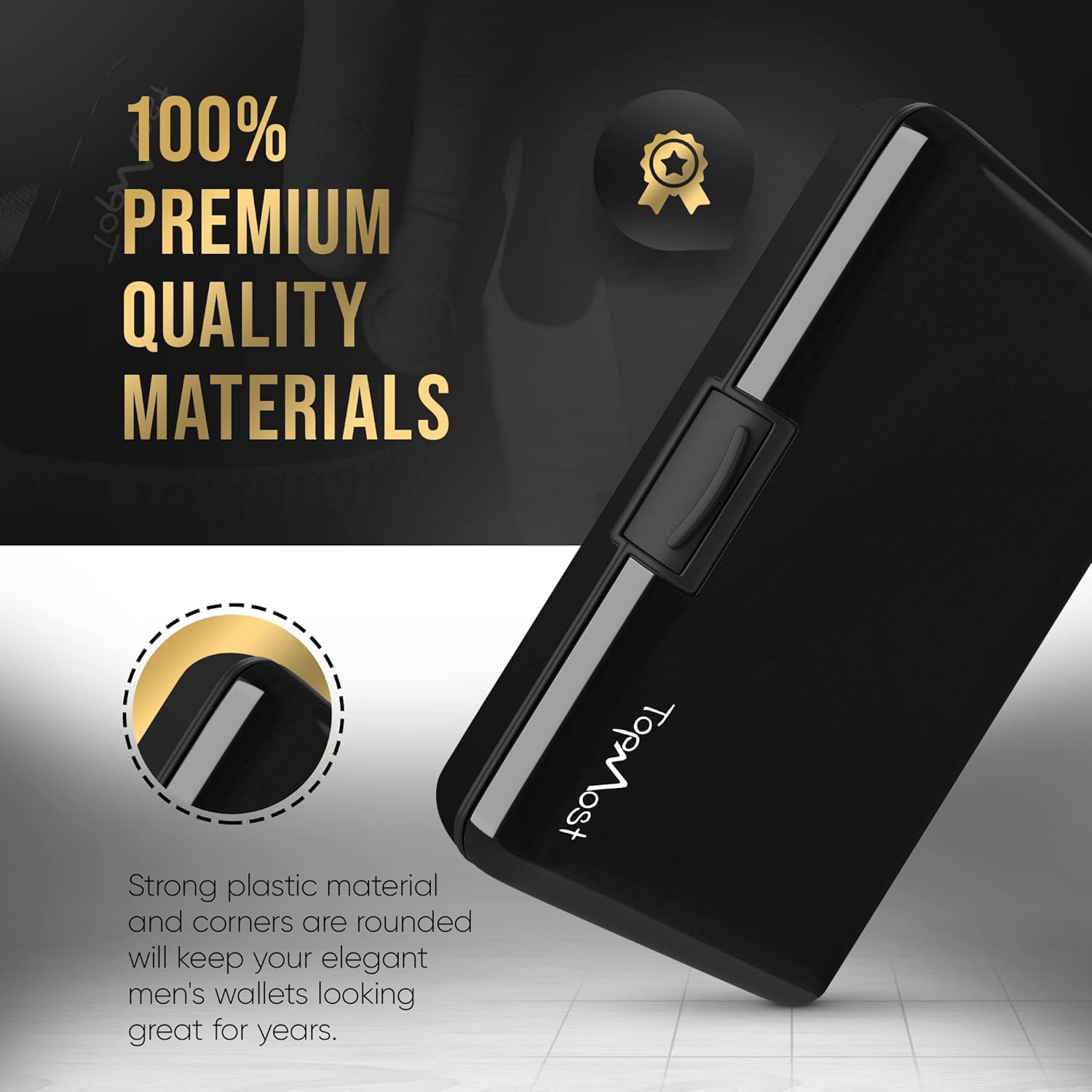 TopMost Aluminum Wallet, Card Case Wallet, Metal RFID Credit Card Holder for Men & Women, 6 Cotton Slots for 10-12 Cards And Bills, Rfd Protective - Image 7