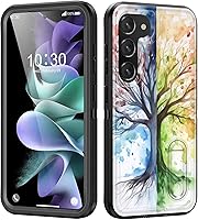 Vista 1 de Funda para Galaxy S23 Plus con soporte integrado, a prueba de golpes, polvo y caídas, 3 capas, grado militar, funda protectora para Samsung Galaxy