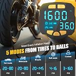 DIYtoolifz Tire Inflator Air Compressor Cordless, 160PSI Portable Handheld Air Pump with Digital Pressure Gauge, Fast Inflation for Cars, Motorcycles, Bikes (Tool Only)