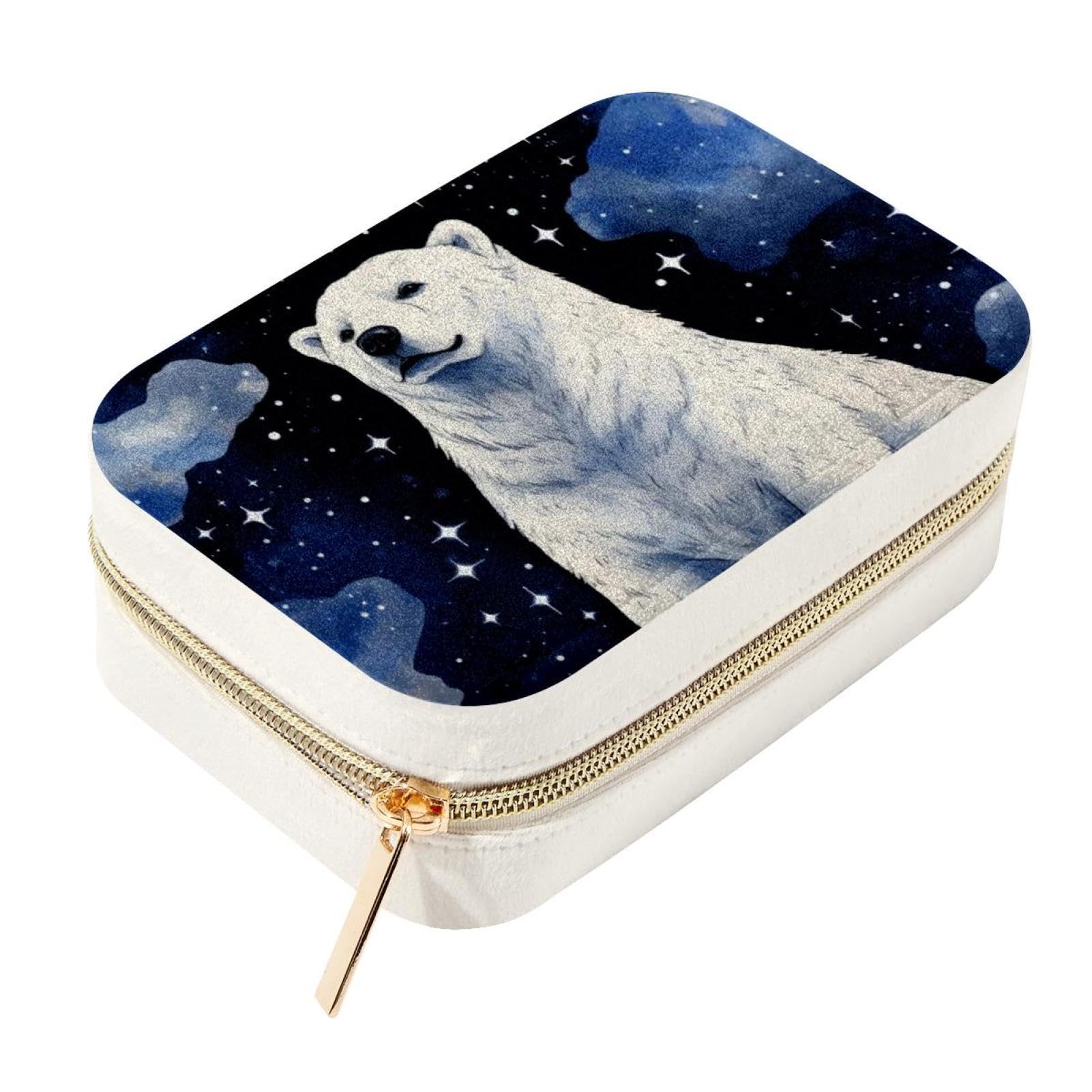 Boîte à bijoux ours polaire étoilé pour sublimer votre coiffeuse