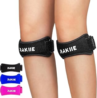 Knee Strap, Silicon Knee Brace for Precise Compression, Non-Slip Patella Tendon Support Strap, 2 Pack Patella Knee Strap for Men Women, Knee Support Band for Running, Weightlifting, Basketball