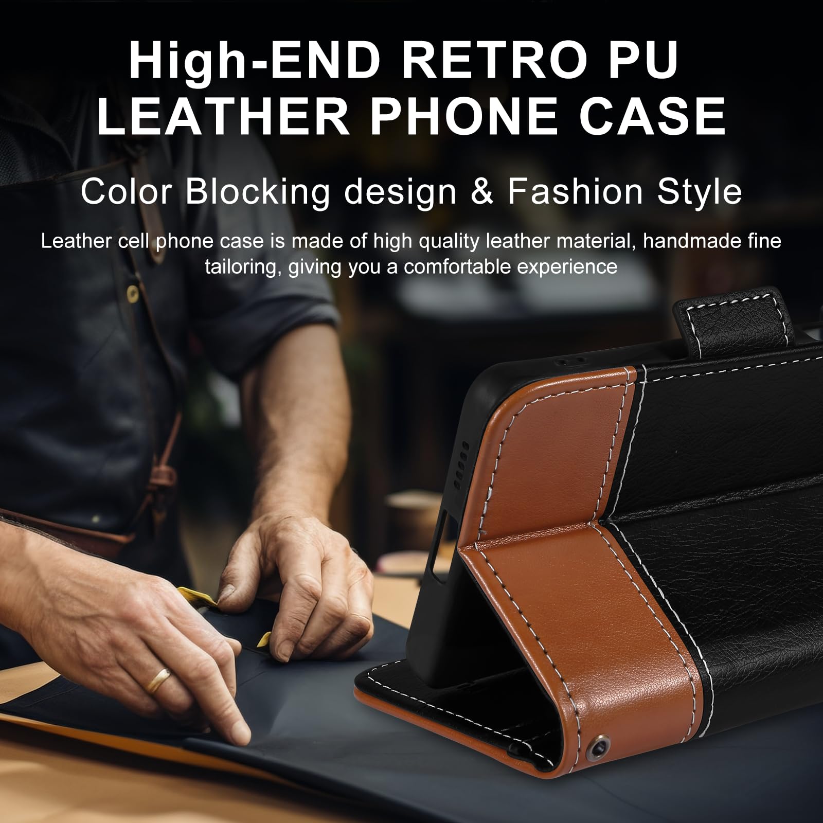 SEAHAI Leder Flip Hülle Für Xiaomi Poco F6 Pro 5G – Mit Ständer, Kartenfach & Magnetverschluss