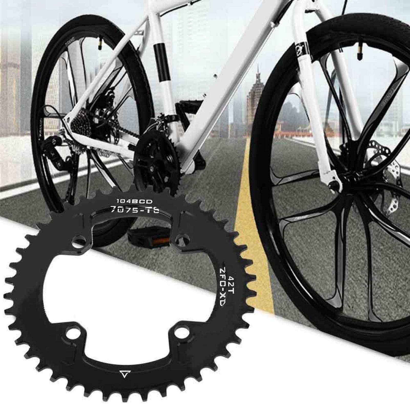 Amazon.com : Bicycle Chainring, BCD 104MM 40T 42T Narrow Wide