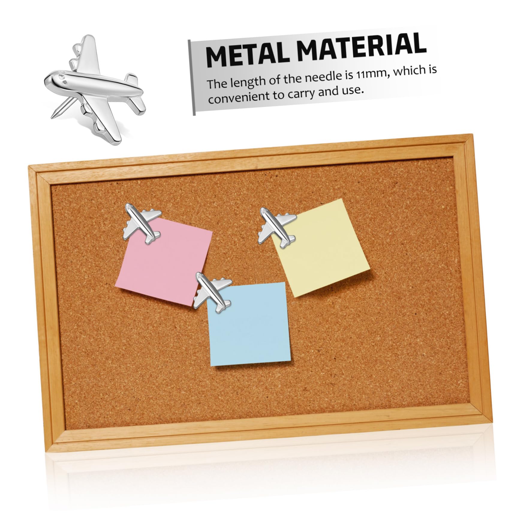 GLEAVI 120stücke Flugzeug-pinnnadeln Aus Metall Dekorative Reißzwecken Für Korktafel Pinnwand Für Notizen Fotos Und Mehr Nadel Stilvolles Design