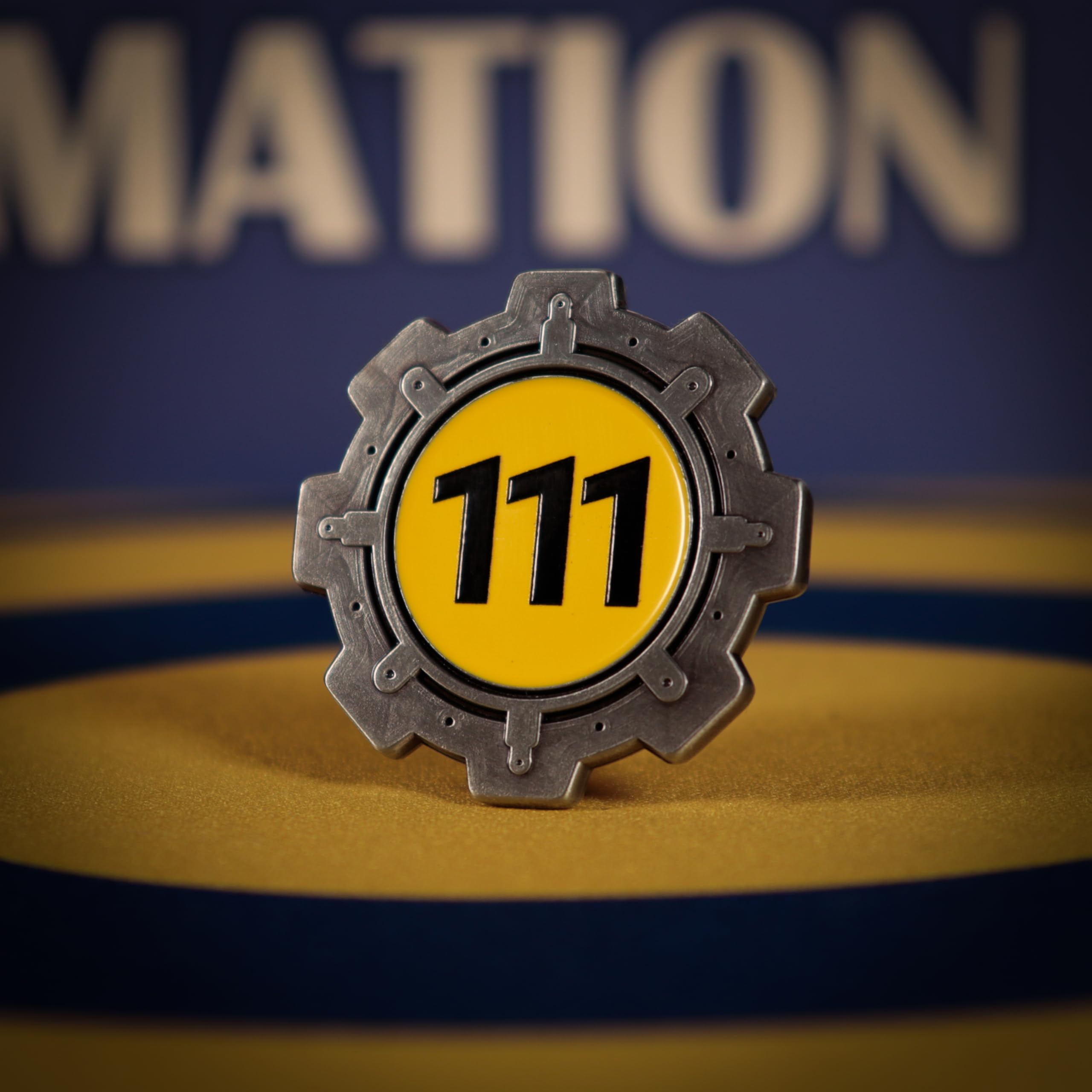 FaNaTtik Fallout Limited Edition Vault 111 Door Coin - Official Collectible Merchandise - Individually Numbered Metal Item - Image 4