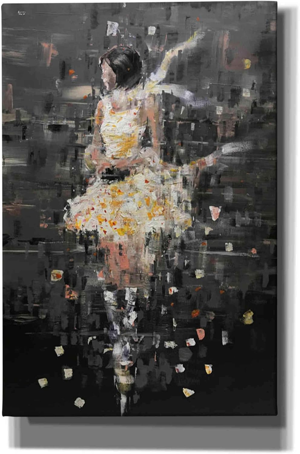 Epic Graffiti 'She's Glowing' by Oscar Alvarez Pardo, Canvas Wall Art, 12"x18"