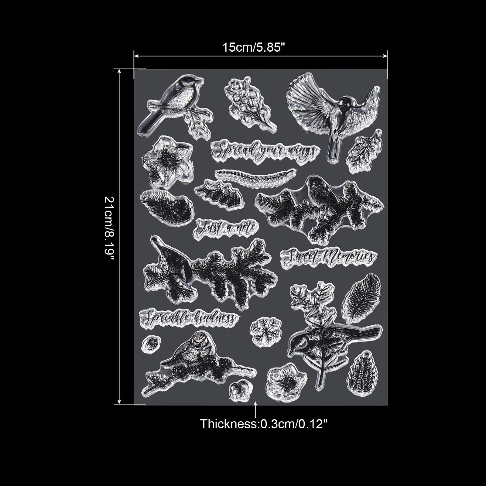 PATIKIL Transparent Silicone Stamps - Image 2