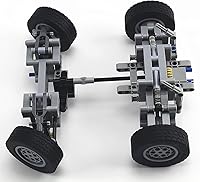 Vista 5 de Juego de neumáticos y ruedas técnicos compatibles con la marca principal Bloque de construcción de ladrillo Accesorios de juguete Piezas técnicas