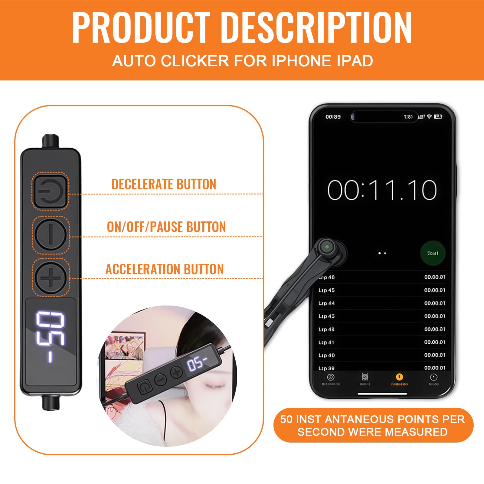 Automatico per Telefono - Clicker Automatico per Smartphone, Auto Clicker per Telefono, Giochi, Shopping, Trasmissioni in Diretta, Attività di Ricompensa