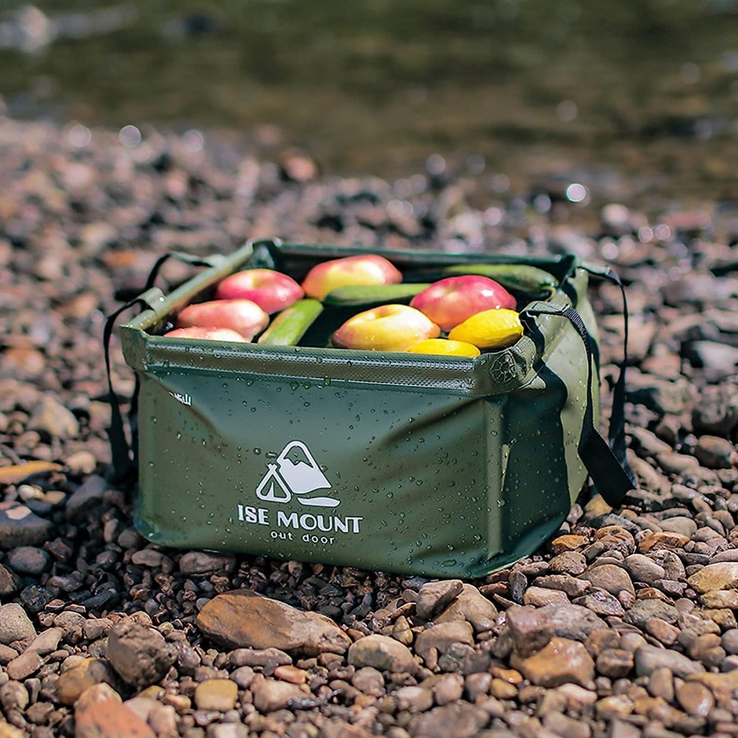 Secchio Pieghevole Da Campeggio 20L - Ciotola Lavaggio In Tessuto Resistente Per Outdoor - Foto 3