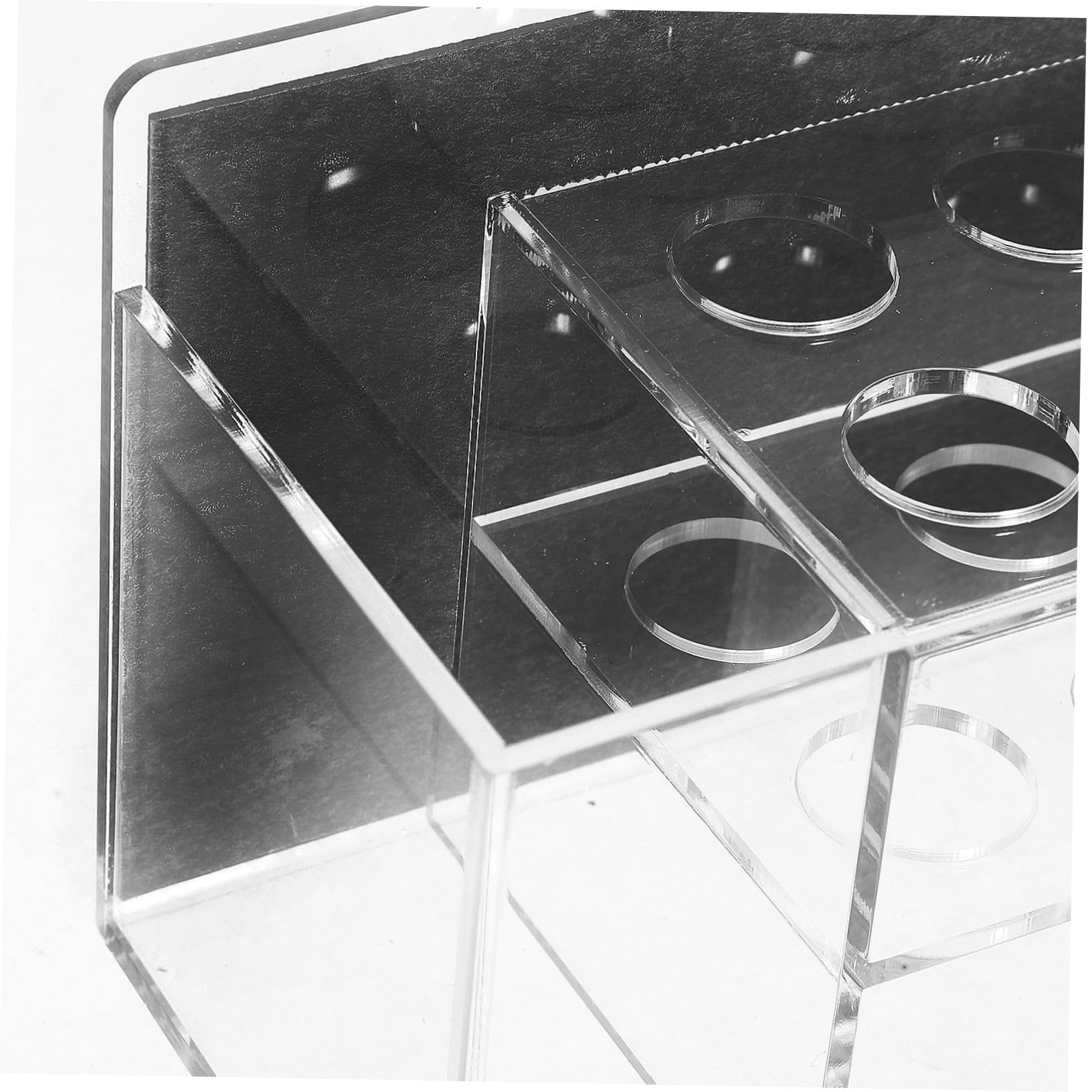 Veemoon Porta Rotuladores Magnéticos Soporte De Tiza Para Blackboard Soporte De Pizarra Magnética Accesorios De Pizarra Magnética Transparente Acrílico