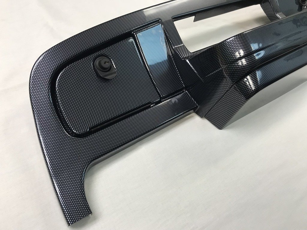 GMT Inc Simulated Carbon Fiber Full Golf Cart Dash to fit New Generation E-Z-Go TXT (Will not fit Previous Generation cart) (Will NOT FIT 72 Volt Model)
