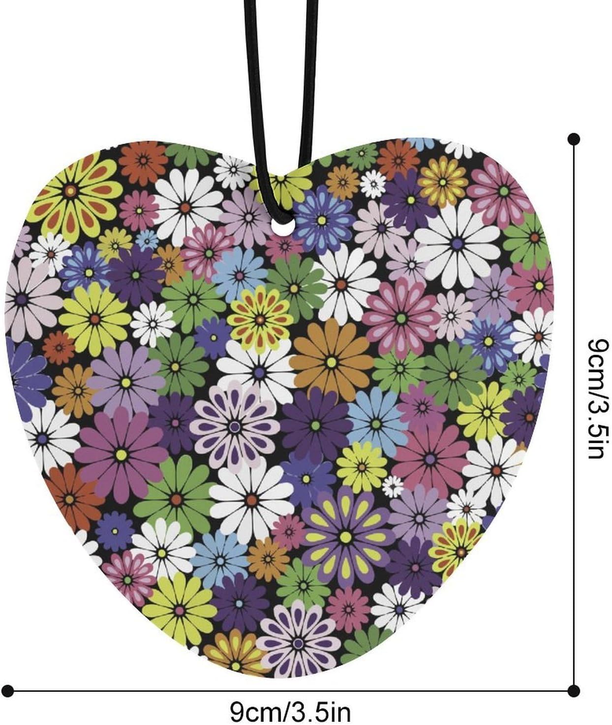 Colorful Daisy Flower Car Air Freshener Hanging Car Scent Cards Decor Interior Accessories
