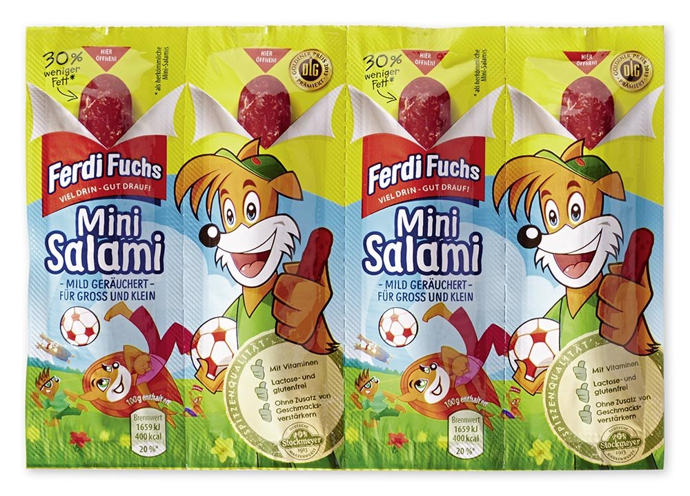 Ferdi Fuchs Mini Salami (4 Stück), 10er Pack (10 x 50 g)