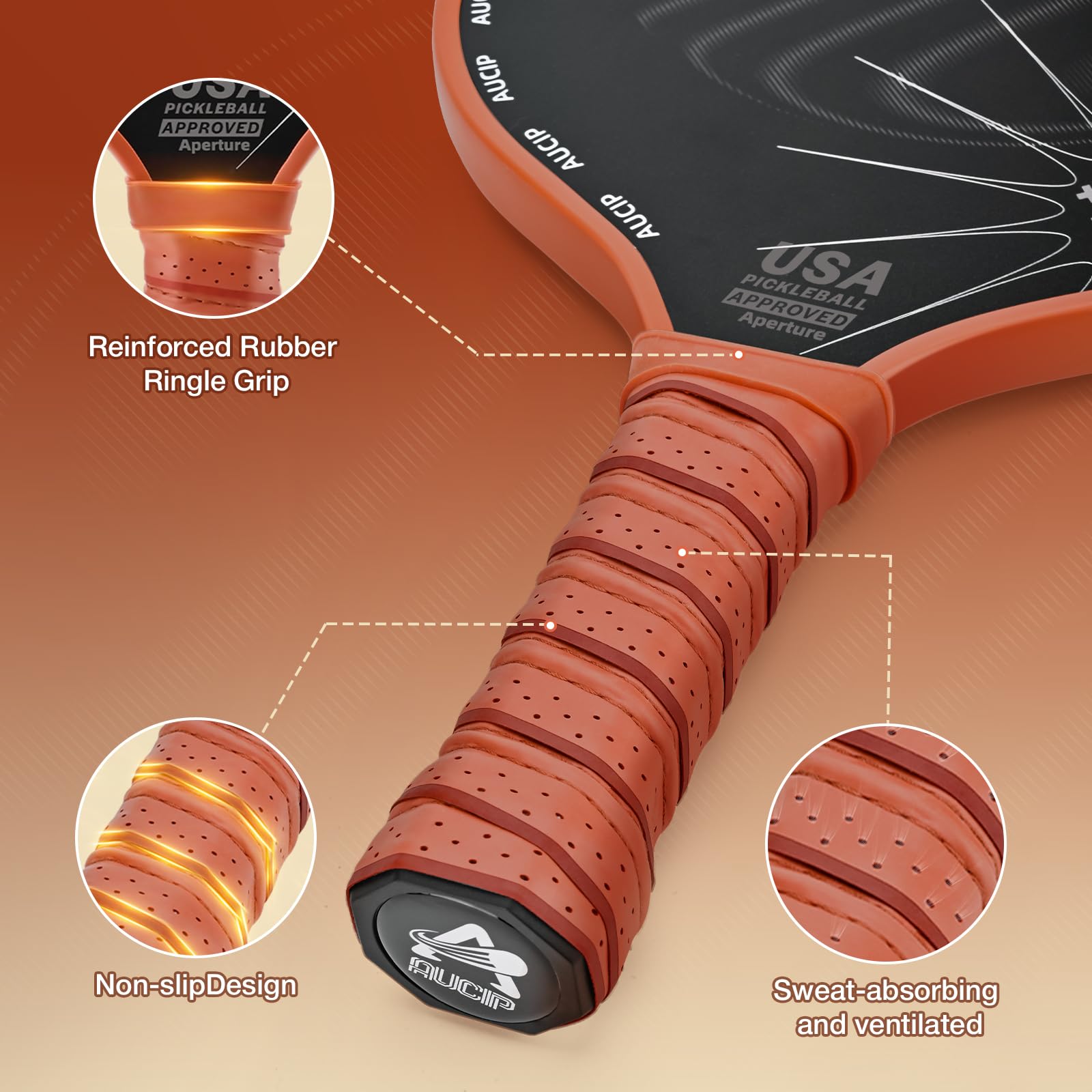 Pickleball Paddle, Pickleball Schläger Set - Fiberglas Oberfläche, 2 Rackets, 4 Bälle, 1 Tasche - Für Innen & Draußen Sport