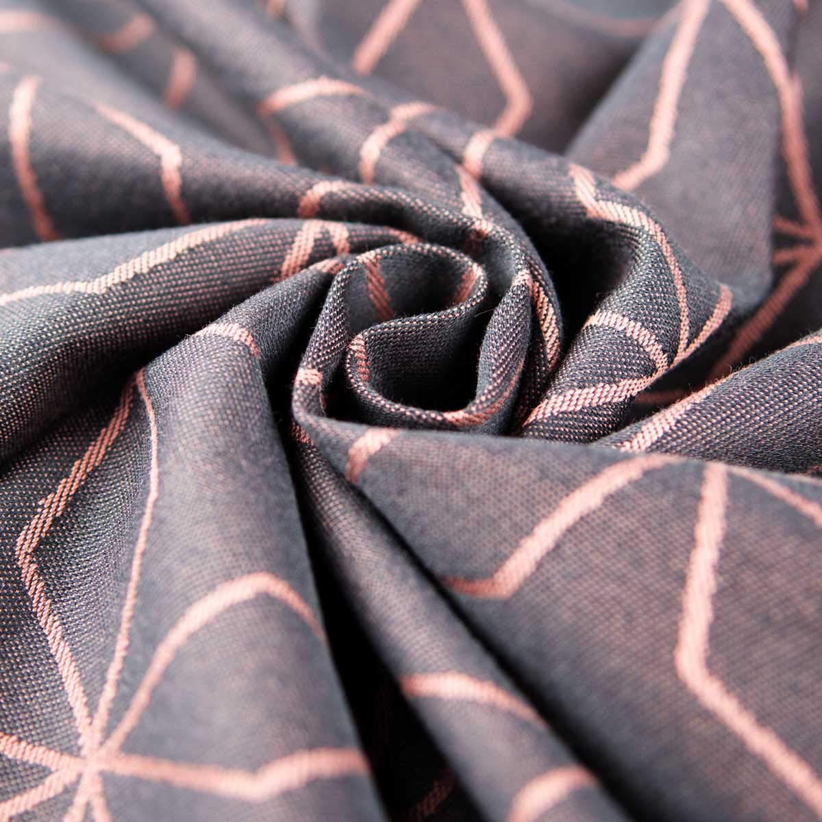 Hoppediz Ring-Sling, Baby-Tragetuch ab Geburt, 100 % kbA-Baumwolle, Design Malmö rose - 4