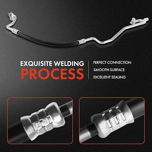 Miniatura 5 de A-Premium Conjunto de manguera de línea de descarga de A/C compatible con Hyundai Santa Fe 2007-2009 V6 3.3L, compresor a condensador