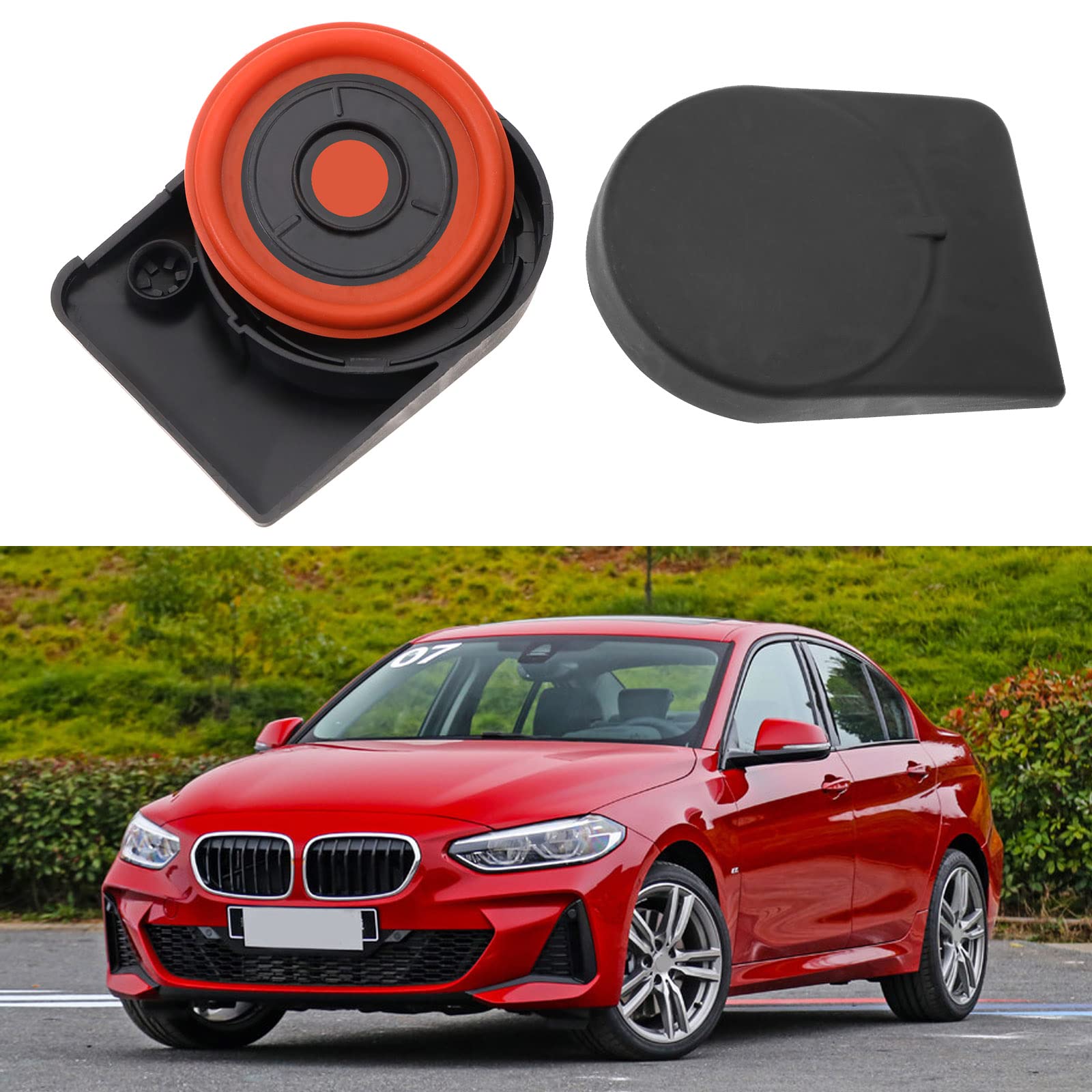 OTOTEC Pokrywa zaworu PCV 11127646552 11127646553 11127603390 kompatybilna z serią 1 F20 F21 Hatchback 3 Series F30 F35 F80 czapka głowicy cylindra sedan