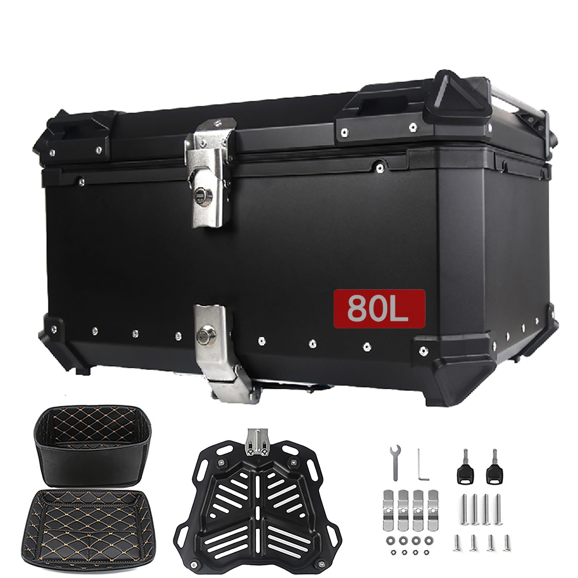Amazon | 大容量 バイク用リアボックス 100L オートバイボックス 