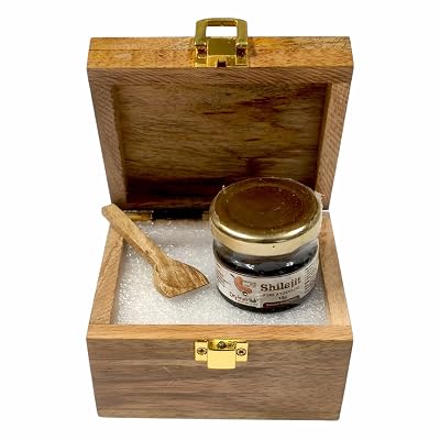 Dry Fruit Hub Himalayan Shilajit Resin 15 Grams, Shilajeet Original, Shilajit With Antique Wooden Box, Pure Ayurvedic Ra