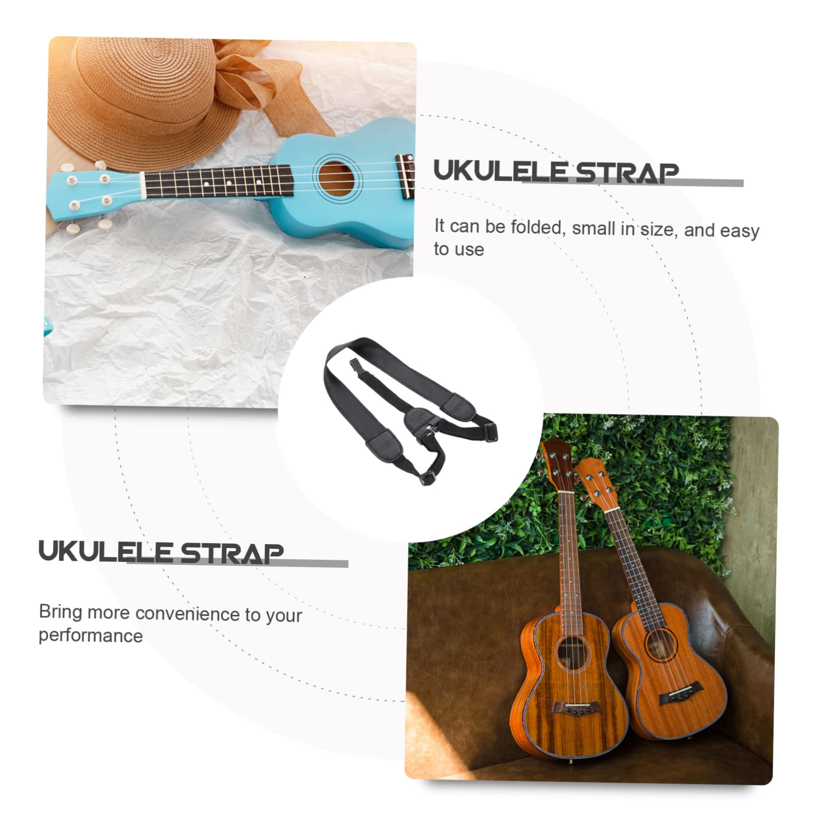 ibasenice 5stücke Verstellbarer Ukulelenriemen Aus Strapazierfähigem Material Und Langlebig Für Sopran Und Tenor-ukulelen Installieren Reinigen Mit Feiner Verarbeitung Für Höchsten