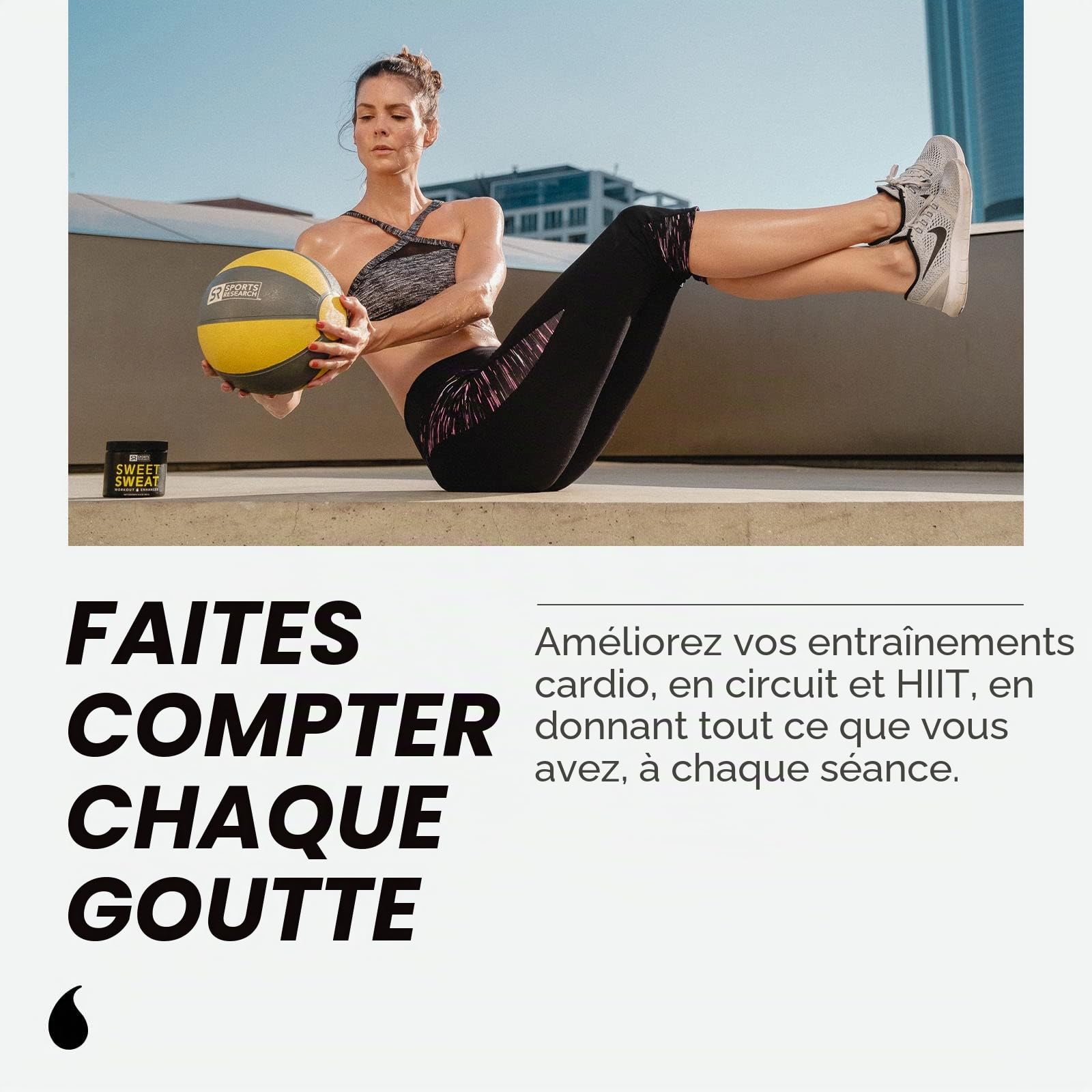 Sweet Sweat Crème thermogénique pour le sport 182 g