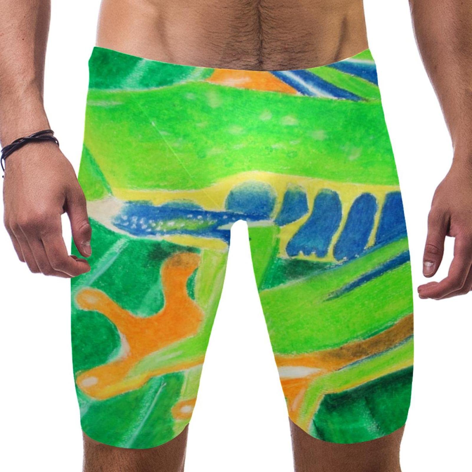 Bañador jammer para hombre con estampado de rana de ojos rojos 7