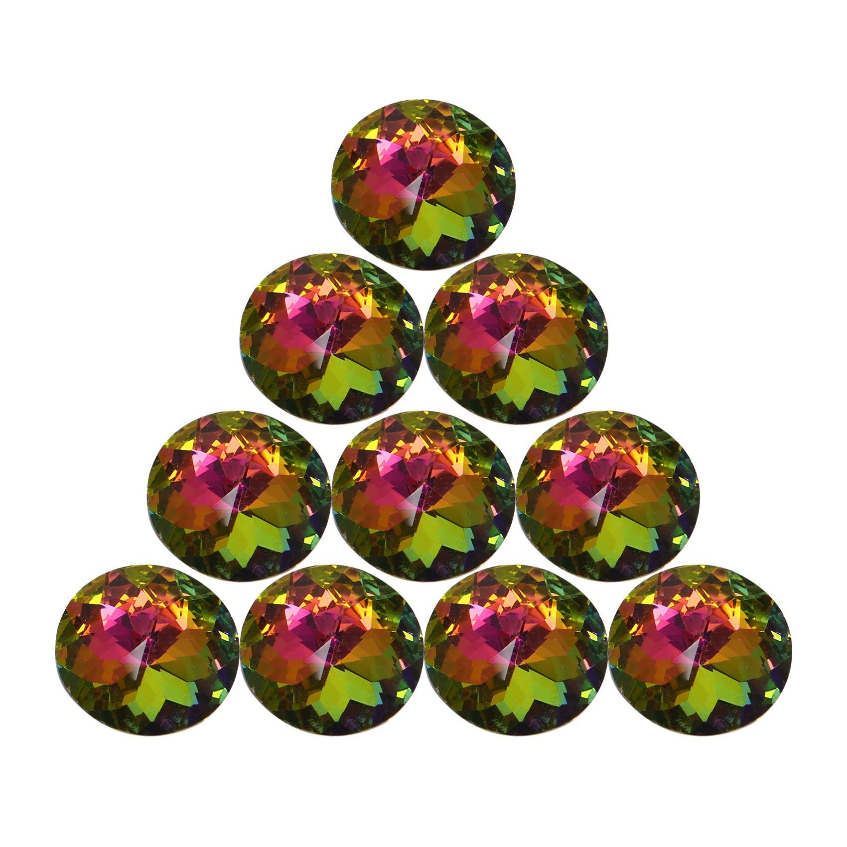 Ocnvlia 10PCS 30MM Colorful Crystal Knobs Glass Cabinet Knobs Drawer Pulls Handle Cabinet Drawer and Dresser