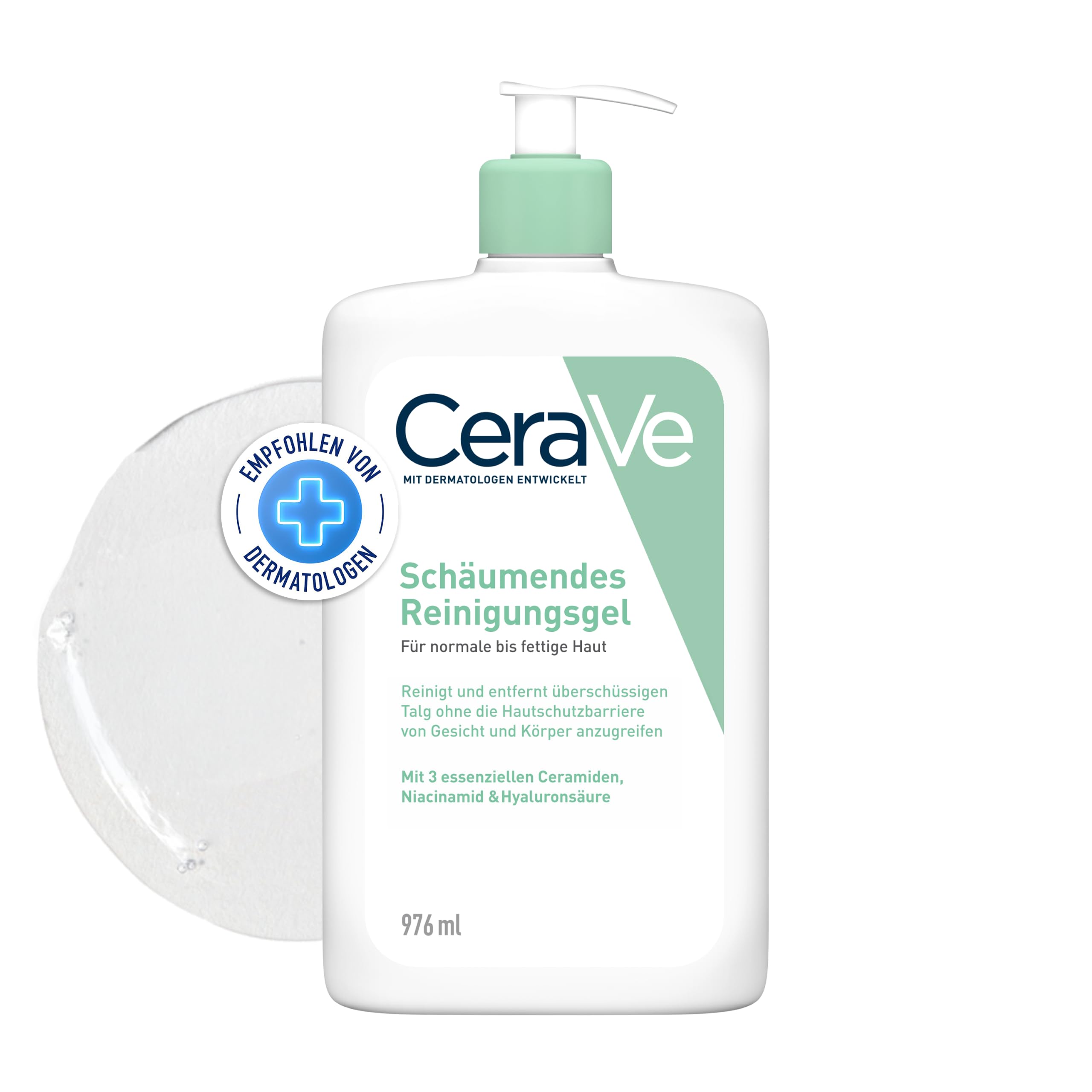 CeraVe Schäumendes Reinigungsgel für Gesicht & Körper, Waschgel, 562 ml – Ansicht 2