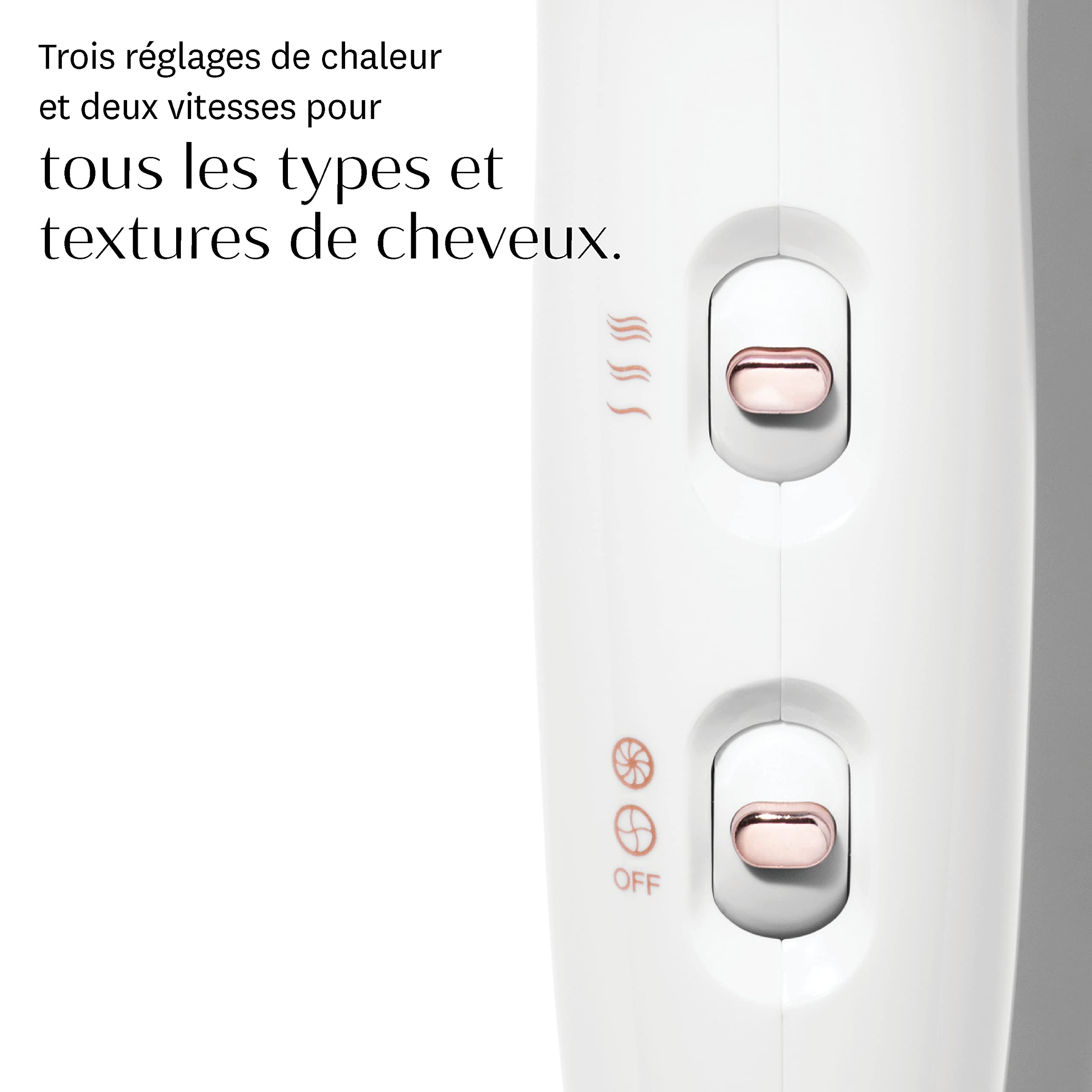 T3 Fit Sèche cheveux Professionnel Ionique Compact Séchage Rapide Léger et Ergonomique Lissage des Frisottis Plusieurs Combinaisons de Réglages de Chaleur et de Vitesse