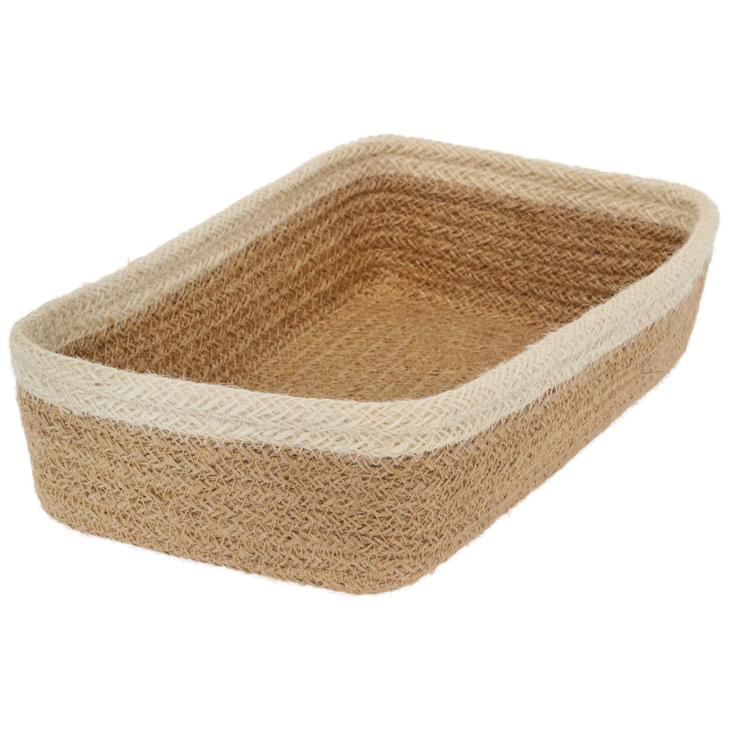 Boston International Natural Jute Lunch Napkin Caddy, 8" x 8"