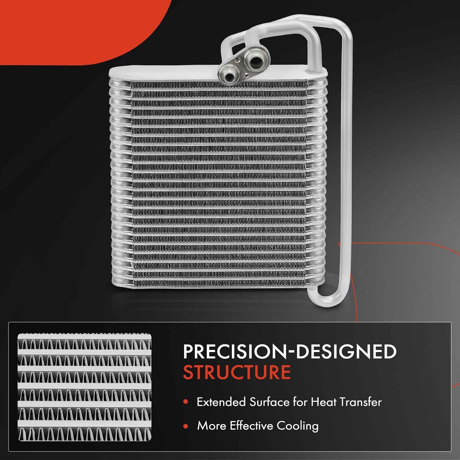 A-Premium AC Evaporator Core Compatible with Ford Fusion 2010-2012 & Lincoln MKZ 2010-2012 & Mercury Milan 2010-2011, with Pressing Plate