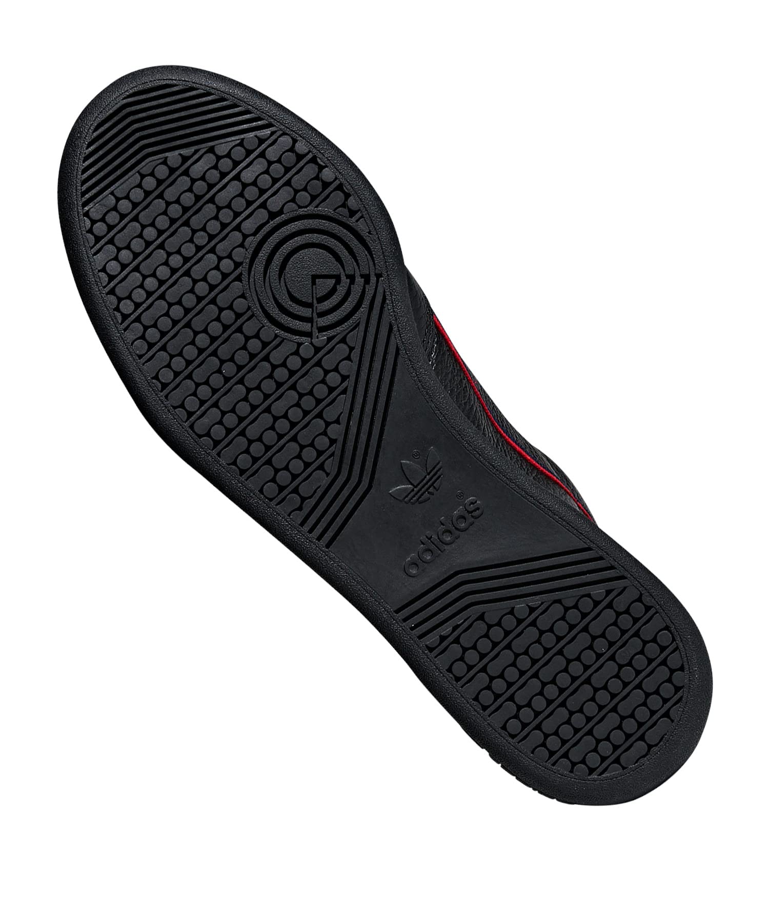 adidas Continental 80, Scarpe da Ginnastica Basse Uomo, Nero Core Black Scarlet Collegiate Navy 07, 43 1/3 EU