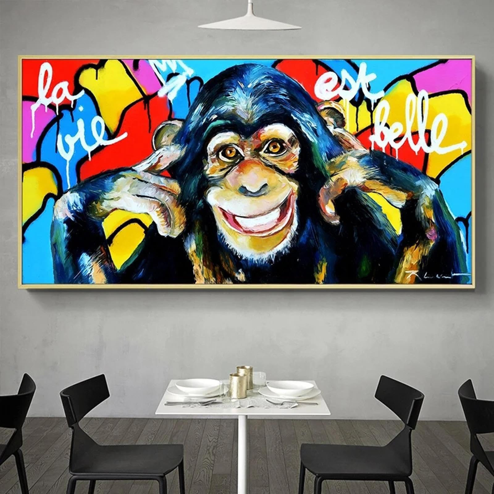 Impression toile affiches et impressions de singe classique pour art mural 75x150 - 8